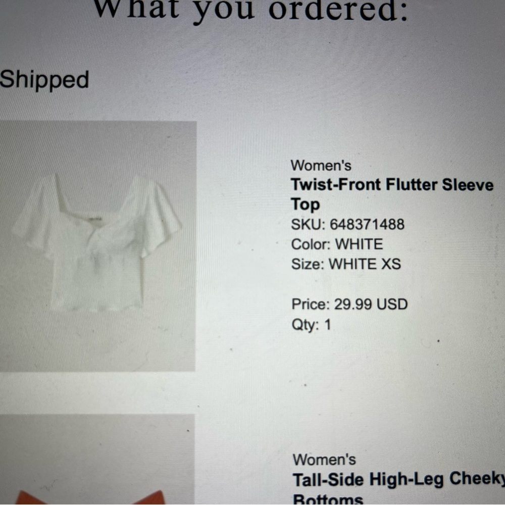 Abercrombie Twist Front Flutter Sleeve Top - image 7